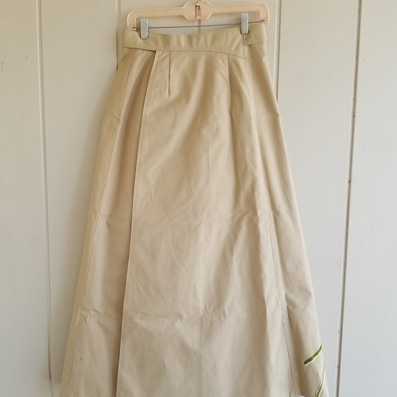 VTG Women’s Sporting Life Skirt Maxi Embroidered Geese Cattails Size Medium - Picture 8 of 12